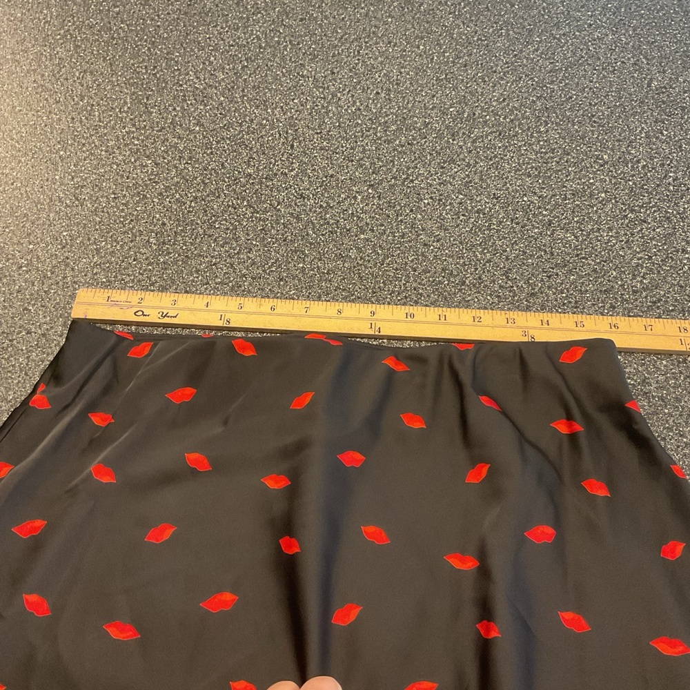 NWT A New Day Midi Black and Red Women's Skirt Size M - Picture 5 of 6